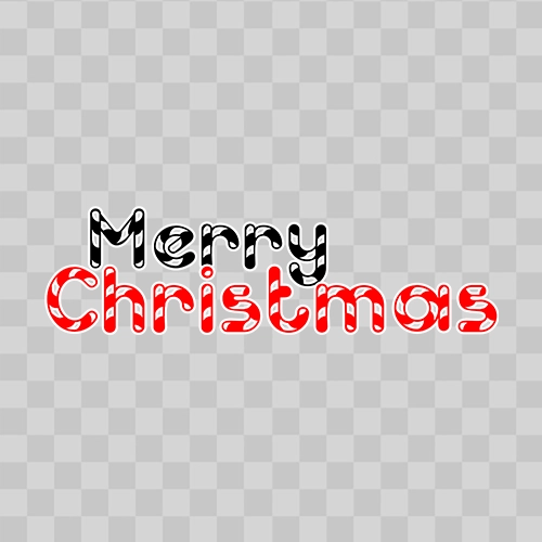 Merry Christmas candy style png text free